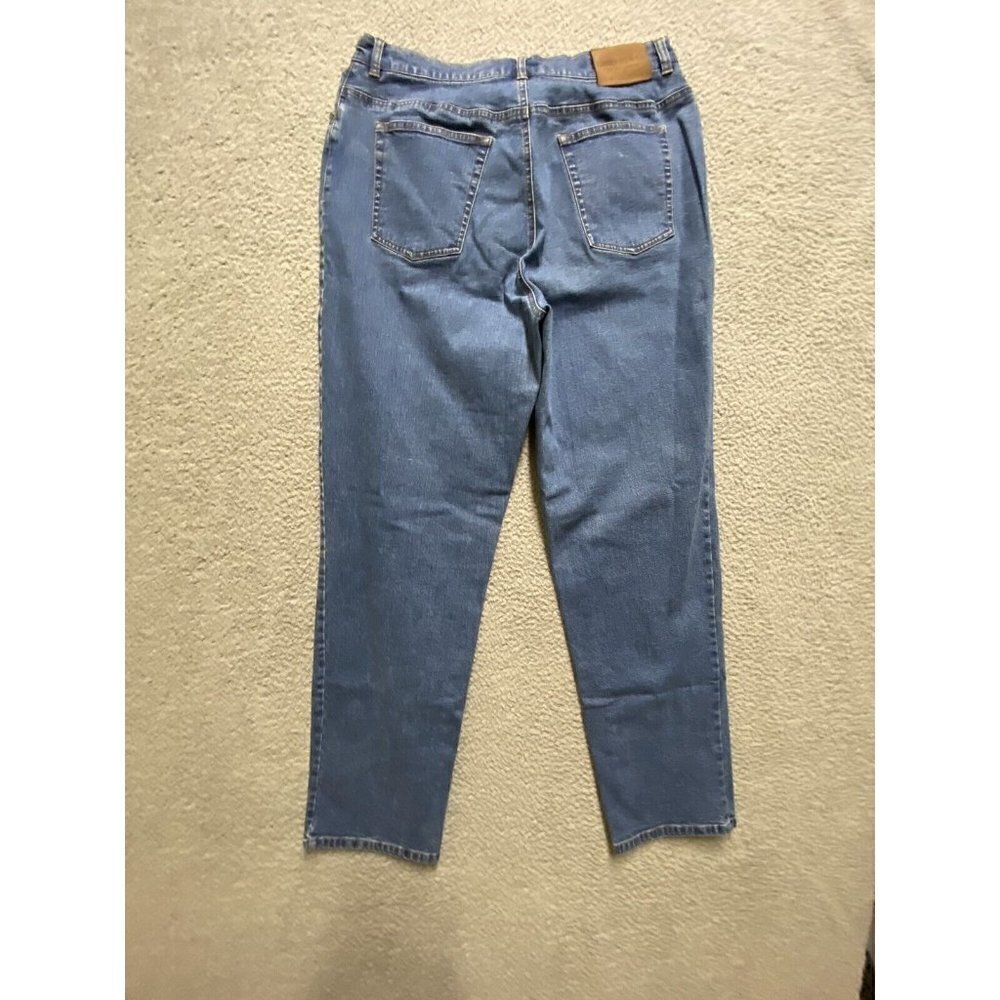 Ralph Lauren Women’s Jeans Co Size 14 Classic Straight  Blue Denim - Picture 8 of 9
